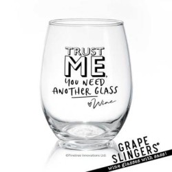 Stemless Wine Glasses with Sass - Grape Slingers